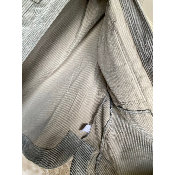 Sugar Rush Corduroy Button Shacket Olive Green Buttery Soft Autumn Winter Collar - Picture 3 of 8